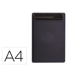 Portanotas maul go din a4 plastico reciclado con pinza color negro