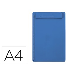 Portanotas maul go din a4 plastico reciclado con pinza color azul