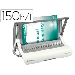 Encuadernadora para canutillo fellowes star+150 perfora 15 hojas tamaño din a4 encuaderna hasta 150 hojas