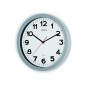 Reloj maul step de pared redondo 35 cm diametro electrico color plata