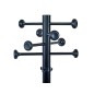 Perchero metalico maulgrando 8 colgadores y paraguero color negro 390x1750x390 mm Perchero metalico maulgrando 8 colgadores y paraguero color negro 390x1750x390 mm