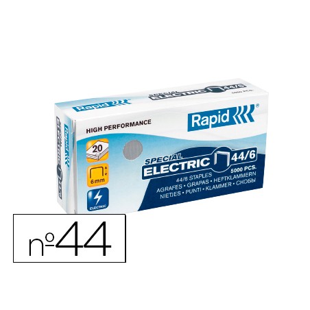 Grapas rapid nº 44/6 galvanizada caja de 5000 unidades