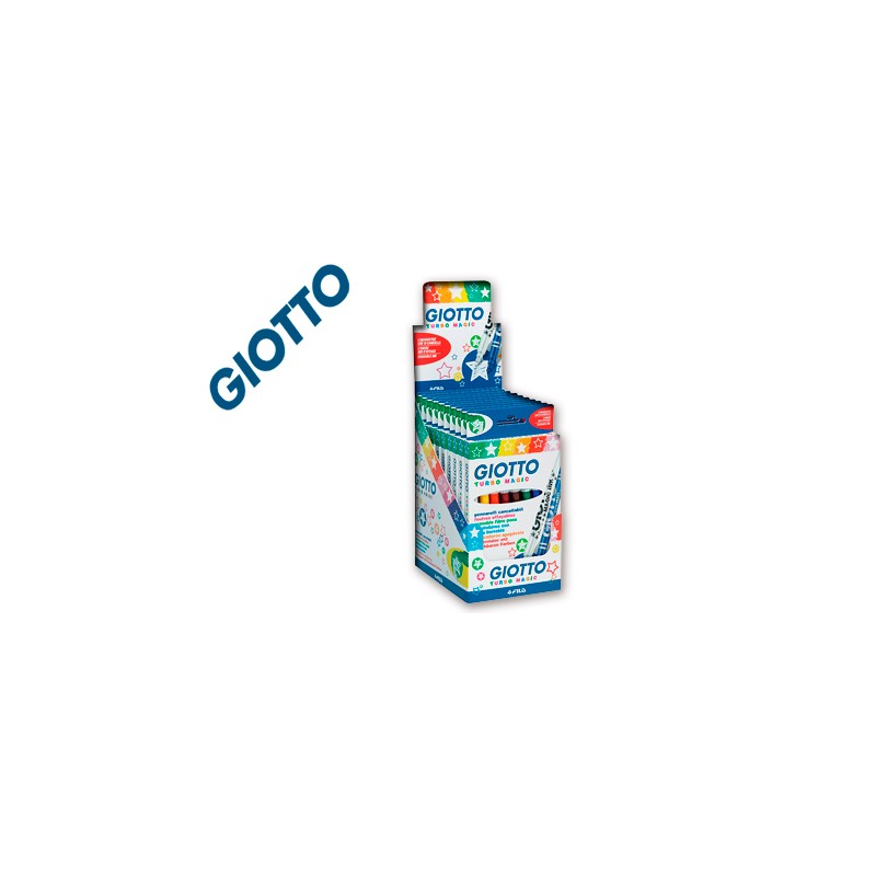Rotulador giotto turbo fantasia expositor de sobremesa 510x420x360 mm + rotuladores regalo