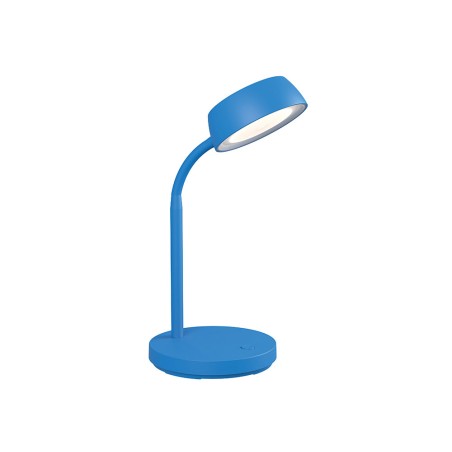 Lampara de escritorio maul led 5w 585lm luz calida brazo y cabezal giratorios azul