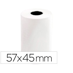 10 Unidades - Rollo sumadora q-connect termico 57x45x11 mm 58 gr sin bisfenol a