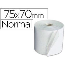 10 Unidades - Rolo branco q-connect electra 75x70x11mm 60 grs