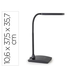 Lampara de escritorio maul led 5w 616lm luz ajustable panel tactil doble brazo negra