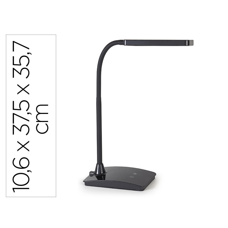 Lampara de escritorio maul led 5w 616lm luz ajustable panel tactil doble brazo negra