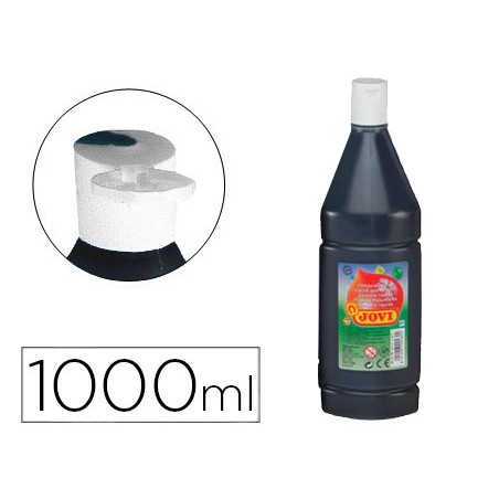 Tempera liquida jovi escolar 1000 ml negro