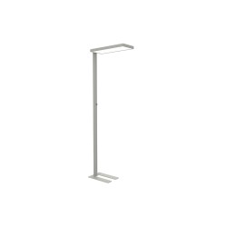 Lampara de escritorio maul led 65w 9200lm brillo regulable brazo fijo plateada