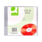 10 Unidades - Cd-r q-connect capacidad 700mb duracion 80min velocidad 52x caja slim
