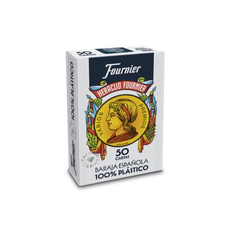 Baraja fournier española 100% plastico 50 cartas