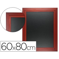 Pizarra negra liderpapel mural de madera con superficie para rotuladores tipo tiza 60x80cm