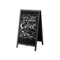 Pizarra negra liderpapel caballete doble cara de madera con superficie para rotuladores tipo tiza 55x85 cm Pizarra negra liderpapel caballete doble cara de madera con superficie para rotuladores tipo tiza 55x85 cm