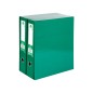 Modulo liderpapel 2 archivadores folio 2 anillas mecanismo de palanca 75mm verde