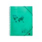 Carpeta liderpapel escaparate con espiral 40 fundas polipropileno din a4 verde