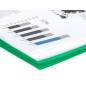 Carpeta liderpapel escaparate con espiral 40 fundas polipropileno din a4 verde