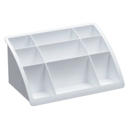 Organizador sobremesa plastico offisys timeless blanco 198x128x93 mm