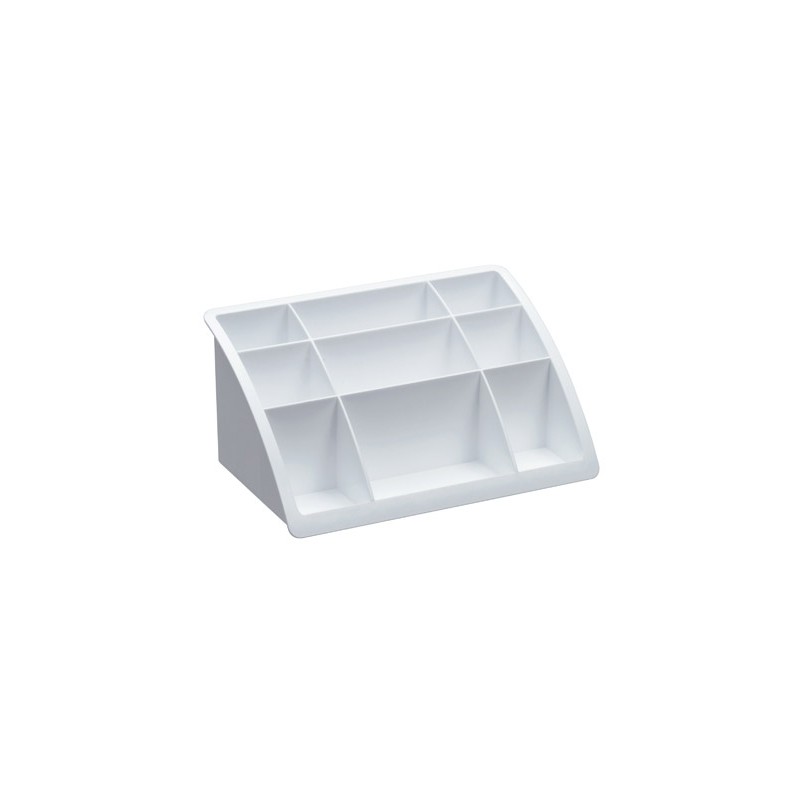 Organizador sobremesa plastico offisys timeless blanco 198x128x93 mm Organizador sobremesa plastico offisys timeless blanco 198x128x93 mm