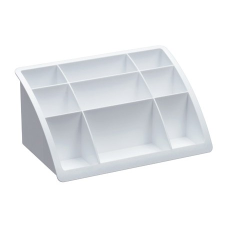 Organizador sobremesa plastico offisys timeless blanco 198x128x93 mm