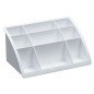 Organizador sobremesa plastico offisys timeless blanco 198x128x93 mm Organizador sobremesa plastico offisys timeless blanco 198x128x93 mm