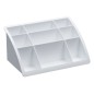 Organizador sobremesa plastico offisys timeless blanco 198x128x93 mm Organizador sobremesa plastico offisys timeless blanco 198x128x93 mm
