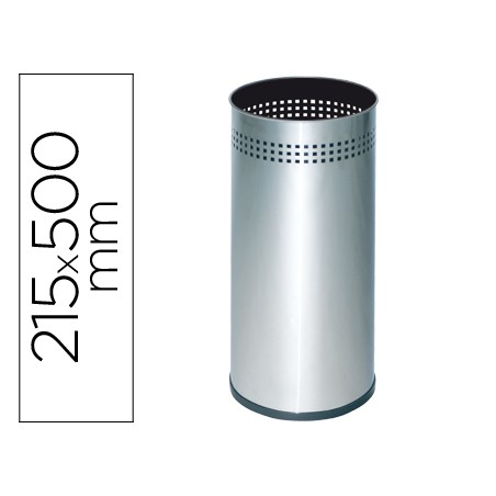Paraguero metalico 314 perforado plateado 50x21,5 cm