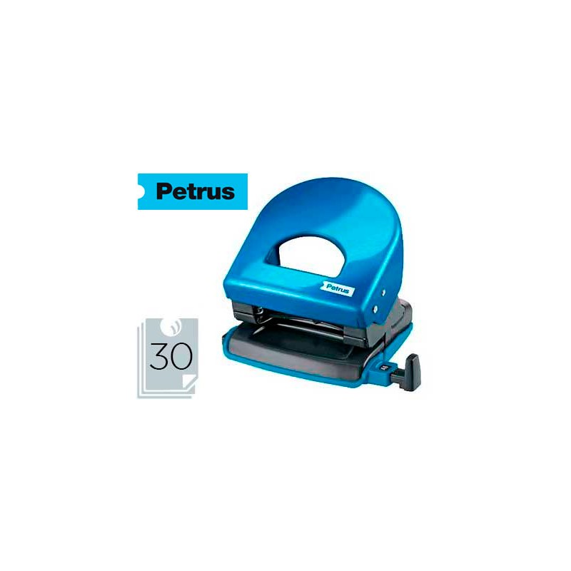 Taladrador petrus 62 wow azul metalizado capacidad 30 hojas