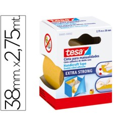 Cinta doble cara tesa film manualidades 2,75 m x 38 mm