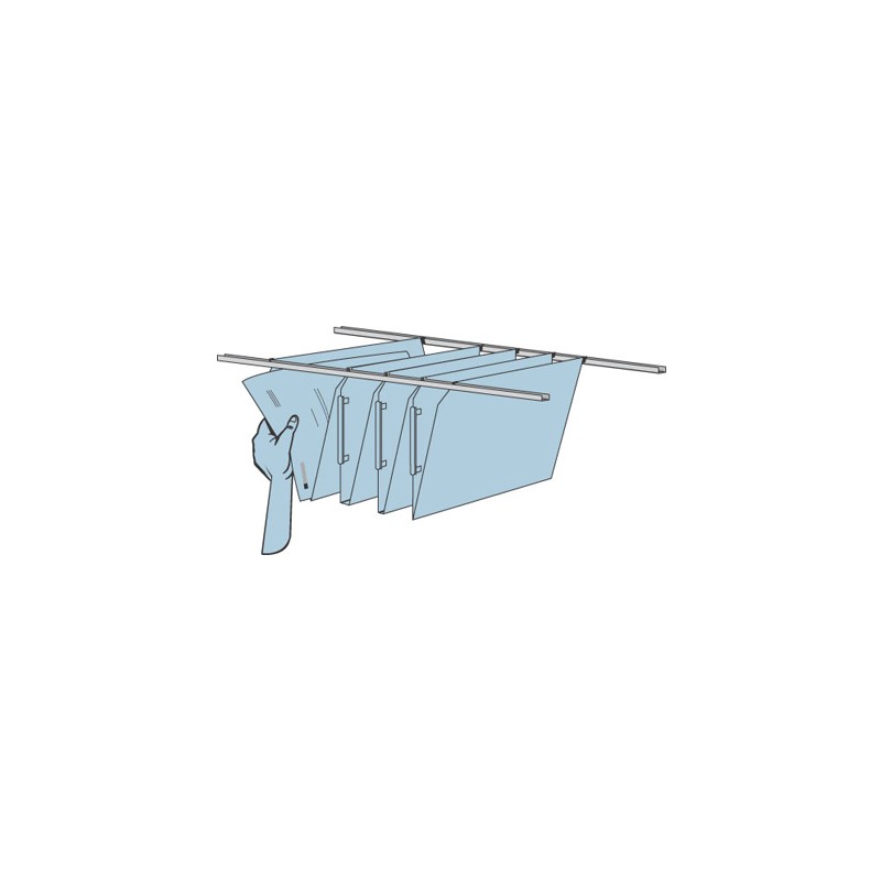 Guias armarios paperflow carpetas colgantes para eoso2r.02 pack de 2