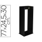 Cenicero metalico con rejilla para arena negro 77x24,5x30 cm