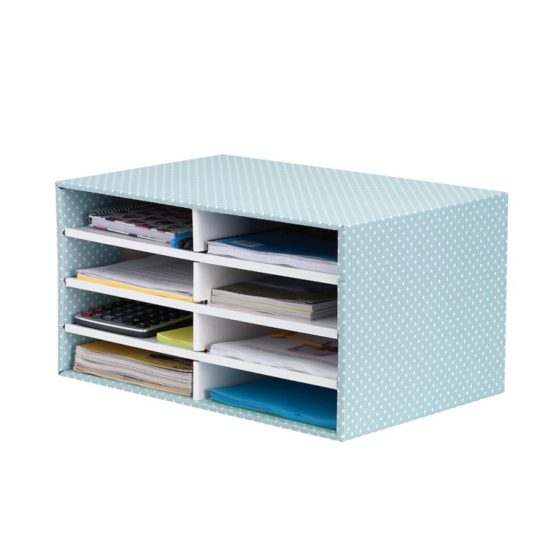 Modulo clasificador carton fellowes con 8 compartimentos 490x310x260mm