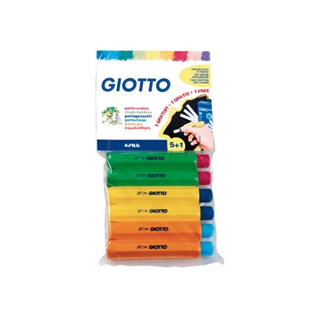 Portatizas plastico giotto blister de 5+1 de regalo