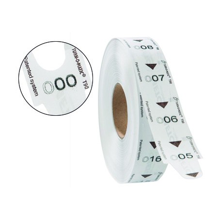 Tickets turnomatic 31x67mm color blanco rollo 4000 tickets