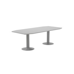 Mesa reunion meeting 3003at02 estructura gris tablero gris 220x100x72 cm