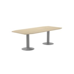 Mesa reunion meeting 3003at01 estructura gris tablero haya 220x100x72 cm