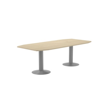 Mesa reunion meeting 3003at01 estructura gris tablero haya 220x100x72 cm