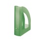 Revistero plastico q-connect verde translucido