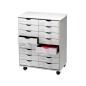 Mueble auxiliar paperflow para oficina negro 16 cajones en 2 columnas gris5x382 71,5x58x34,3 cm Mueble auxiliar paperflow para oficina negro 16 cajones en 2 columnas gris5x382 71,5x58x34,3 cm