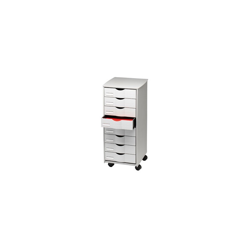 Mueble auxiliar paperflow para oficina 8 cajones en color gris 5x825x382 71,5x31,6x34,3 cm Mueble auxiliar paperflow para oficina 8 cajones en color gris 5x825x382 71,5x31,6x34,3 cm