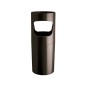 Paraguero plastico archivo 2000 reciclado color negro 255 mm diametro x 640 mm