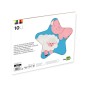 Bloc trabajos manuales liderpapel goma eva 240x315mm 10 hojas colores surtidos