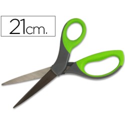 Tijera q-connect mango caucho 8" 21 cm blister