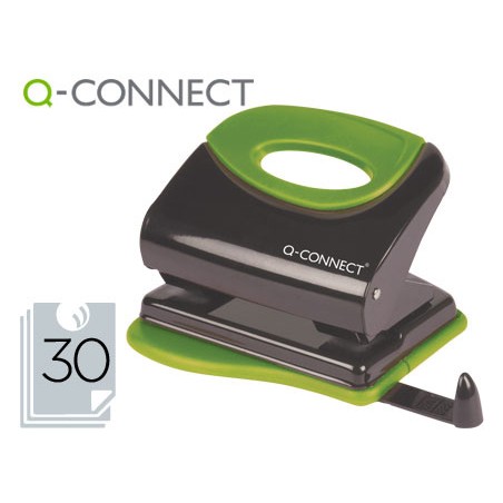 Taladrador q-connect kf00996 metalico con empuñadura de caucho capacidad 30 hojas