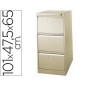 Fichero cajones de suelo metalico de 3 cajones 101 alto,65 prof. 47,5 ancho color beige n.34 antivuelco Fichero cajones de suelo metalico de 3 cajones 101 alto,65 prof. 47,5 ancho color beige n.34 antivuelco