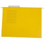 10 Unidades - Carpeta colgante liderpapel a4 amarilla