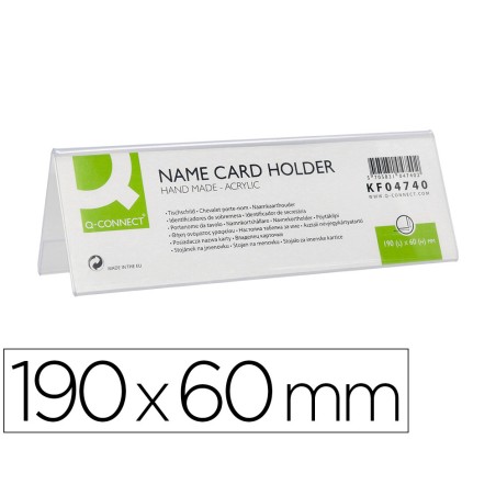Identificador sobremesa q-connect metacrilato 190x60 mm ref.5727