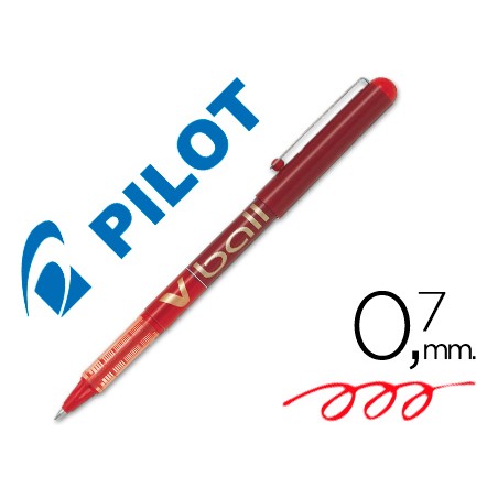 Rotulador pilot roller v-ball rojo 0.7 mm