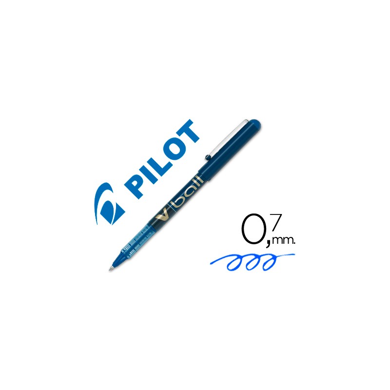 Rotulador pilot roller v-ball azul 0.7 mm Rotulador pilot roller v-ball azul 0.7 mm