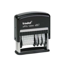 Formulario trodat con fechador 12 textos entintaje automatico 4 mm